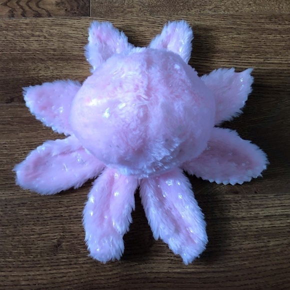 Glitter pink octopus stuffed animal - Picture 3 of 4